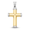 Thumbnail Image 1 of Reversible Cross Charm 14K Two-Tone Gold