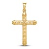 Thumbnail Image 1 of Diamond-Cut Cross Charm 14K Yellow Gold