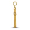 Thumbnail Image 3 of Diamond-Cut Cross Charm 14K Yellow Gold