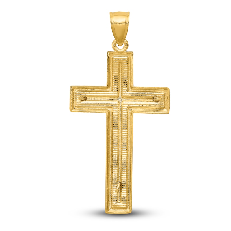 Crucifix Charm 14K Two-Tone Gold