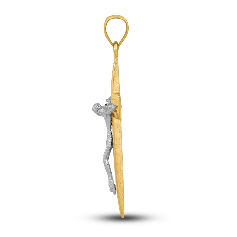 Main Image 3 of Crucifix Charm 14K Two-Tone Gold