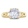 Thumbnail Image 2 of Diamond Solitaire Infinity Engagement Ring 2 ct tw Round 14K Yellow Gold (I2/I)