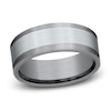 Thumbnail Image 0 of Satin Wedding Band 14K White Gold/Tantalum 8.0mm