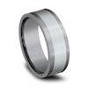 Thumbnail Image 1 of Satin Wedding Band 14K White Gold/Tantalum 8.0mm