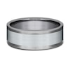 Thumbnail Image 3 of Satin Wedding Band 14K White Gold/Tantalum 8.0mm