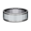 Thumbnail Image 2 of Satin Wedding Band 14K White Gold/Tantalum 8.0mm