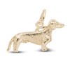 Dachshund Dog Charm 14K Yellow Gold