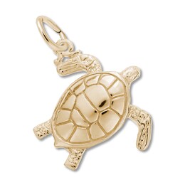 Sea Turtle Charm 14K Yellow Gold