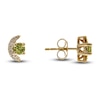Thumbnail Image 0 of Natural Peridot Earrings 1/15 ct tw Diamonds 14K Yellow Gold