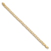 Thumbnail Image 2 of Men's Fancy Solid Curb Link Bracelet 14K Yellow Gold 8" 6.5mm