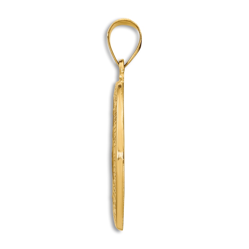 Main Image 3 of Blessed Virgin Medal Pendant Necklace 14K Yellow Gold