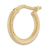 Marco Dal Maso Men's Hoop Mono Earring Sterling Silver/18K Yellow Gold-Plated