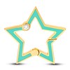 Thumbnail Image 0 of Diamond Star Push Lock Charm 1/20 ct tw Round 14K Yellow Gold