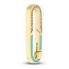 Thumbnail Image 2 of Diamond Oval Push Lock Charm 1/10 ct tw Round 14K Yellow Gold