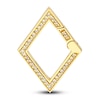 Thumbnail Image 1 of Diamond Rhombus Push Lock Charm 1/5 ct tw Round 14K Yellow Gold