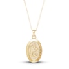 Thumbnail Image 1 of Children's Saint Christopher Pendant Necklace 14K Yellow Gold 13"