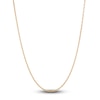 Thumbnail Image 1 of Children's Diamond-Cut Hollow Cable Chain Necklace 14K Yellow Gold 13"