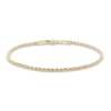 Thumbnail Image 1 of Children's Semi-Solid Glitter Rope Bracelet 14K Yellow Gold 6"