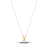 Thumbnail Image 0 of Children's Diamond Solitaire Necklace 14K Yellow Gold 13" (I/I3)