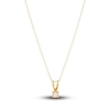 Thumbnail Image 1 of Children's Diamond Solitaire Necklace 14K Yellow Gold 13" (I/I3)