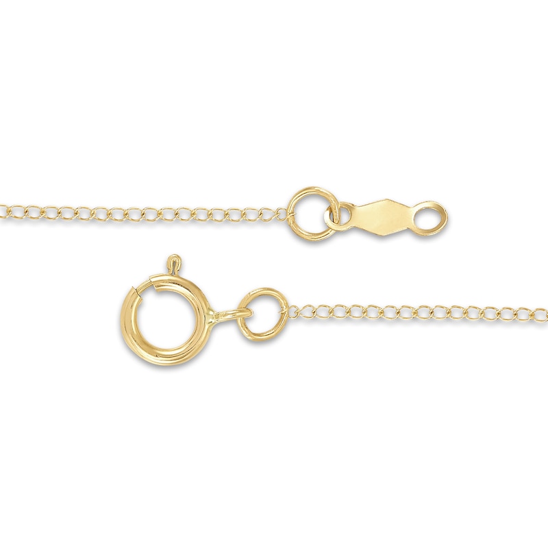 Main Image 2 of Children's Crucifix Pendant Necklace 14K Two-Tone Gold 13"