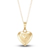 Thumbnail Image 1 of Children's Locket Heart Pendant Necklace 14K Yellow Gold 13"