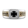 Thumbnail Image 3 of 1933 by Esquire Men's Natural Black Spinel Ring Sterling Silver/14K Yellow Gold