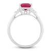Thumbnail Image 3 of Natural Ruby Engagement Ring 1/6 ct tw 14K White Gold