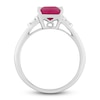 Thumbnail Image 2 of Natural Ruby Engagement Ring 1/6 ct tw 14K White Gold