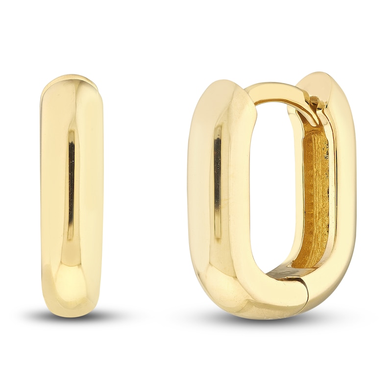 Main Image 1 of Huggie Earrings 14K Yellow Gold 12mm