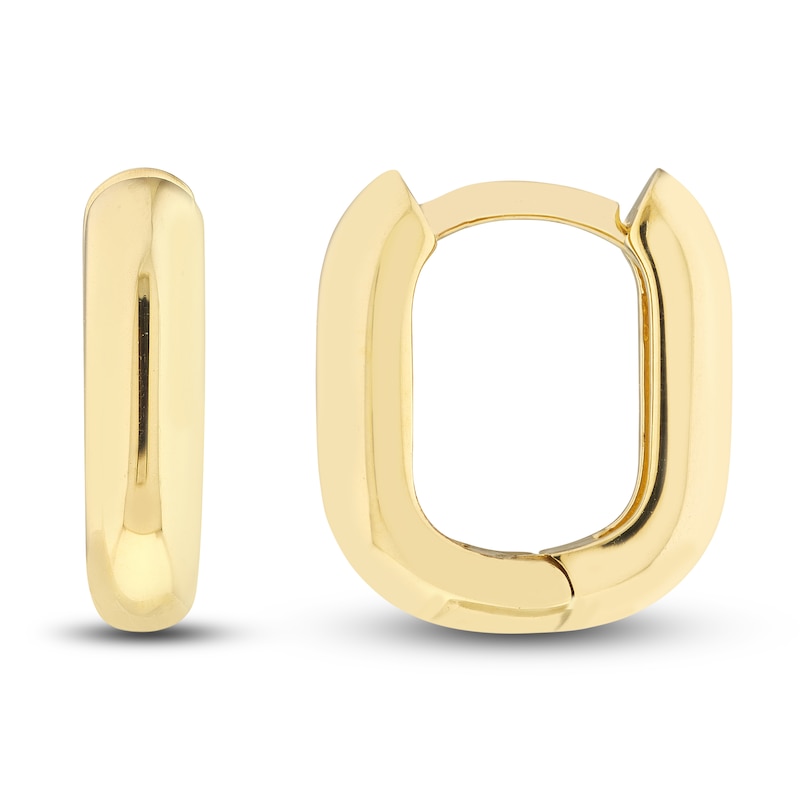 Main Image 2 of Huggie Earrings 14K Yellow Gold 12mm