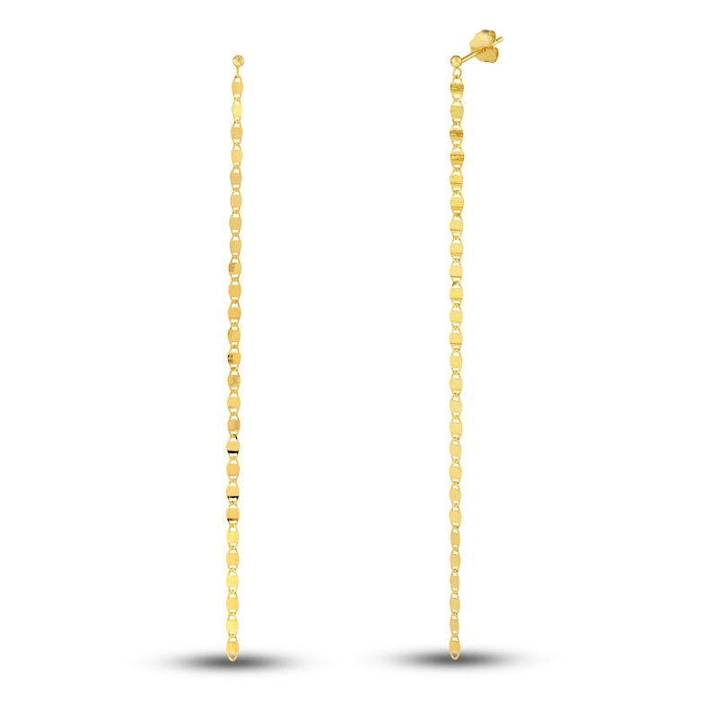 Chain Drop Earrings 14K Yellow Gold