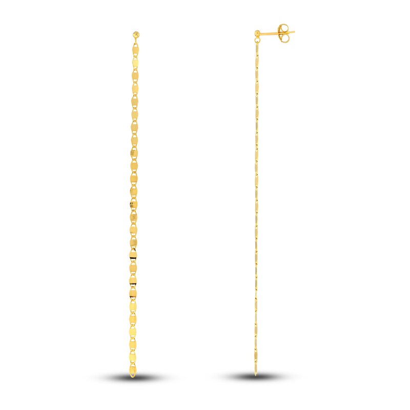 Main Image 2 of Chain Drop Earrings 14K Yellow Gold