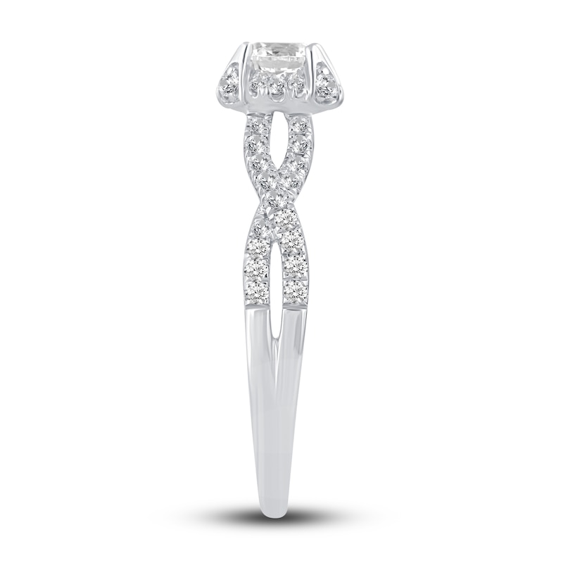 Main Image 2 of Diamond Engagement Ring 3/4 ct tw Round 14K White Gold