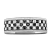 Thumbnail Image 3 of Men's Black Diamond Anniversary Ring 1/4 ct tw Round 14K White Gold