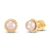 Thumbnail Image 0 of Children's Pink Freshwater Cultured Pearl Stud Earrings 14K Yellow Gold