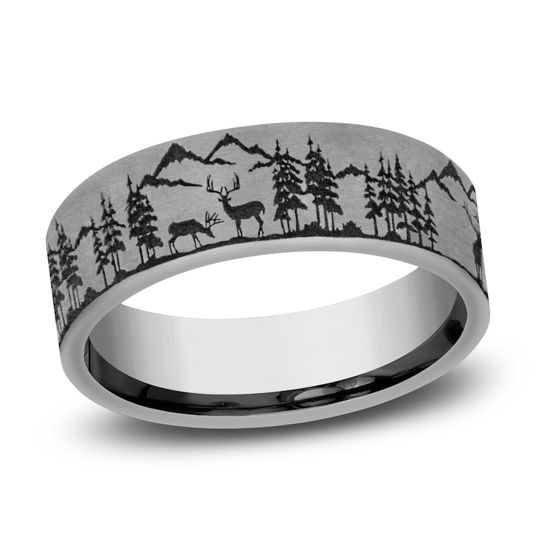 Main Image 1 of Men's Wilderness Wedding Band Tantalum