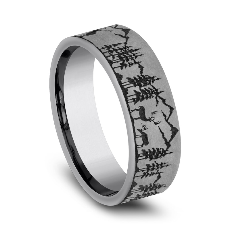 Main Image 2 of Men's Wilderness Wedding Band Tantalum