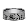 Thumbnail Image 3 of Men's Wilderness Wedding Band Tantalum