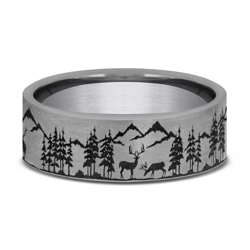 Main Image 3 of Men's Wilderness Wedding Band Tantalum