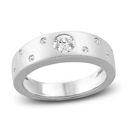 Diamond Anniversary Ring 1/2 ct tw Round 14K White Gold
