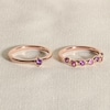 Thumbnail Image 4 of Juliette Maison Natural Rhodolite Garnet & Natural Blue Sapphire Ring 10K White Gold