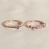 Thumbnail Image 4 of Juliette Maison Natural Rhodolite Garnet Starburst Ring 10K White Gold