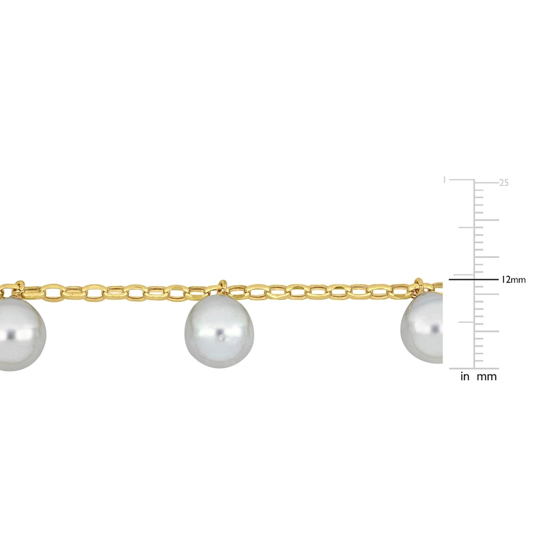 Main Image 3 of South Sea Cultured Pearl Necklace 10K Yellow Gold 16"