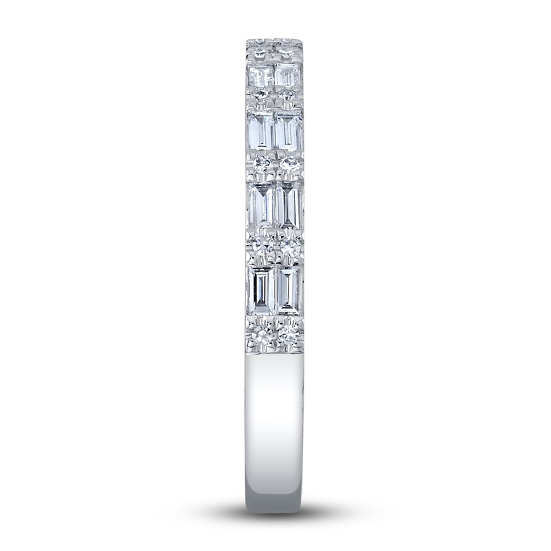 Main Image 2 of Shy Creation Diamond Ring 1/4 ct tw Round/Baguette 14K White Gold SC55006221