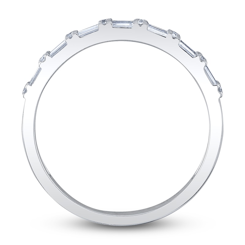 Main Image 3 of Shy Creation Diamond Ring 1/4 ct tw Round/Baguette 14K White Gold SC55006221