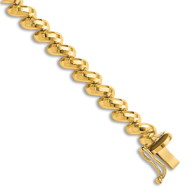 Main Image 1 of San Marco Chain Bracelet 14K Yellow Gold 7"