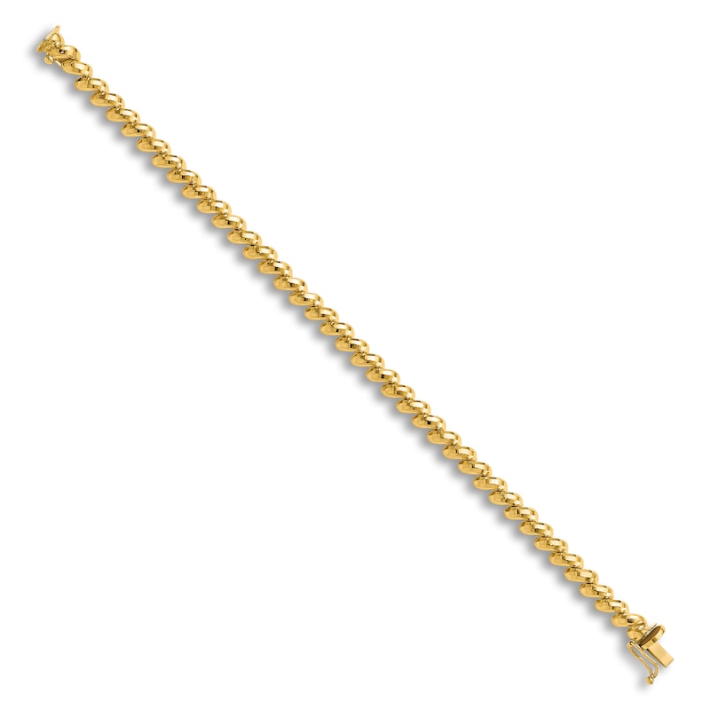 Main Image 2 of San Marco Chain Bracelet 14K Yellow Gold 7"