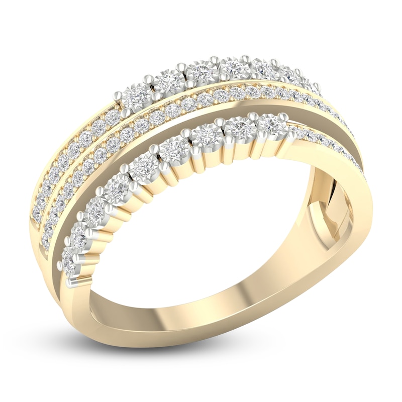 Main Image 2 of Diamond Anniversary Band 1/4 ct tw Round 14K Yellow Gold