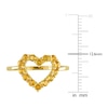 Thumbnail Image 3 of Natural Citrine Heart Ring 10K Yellow Gold